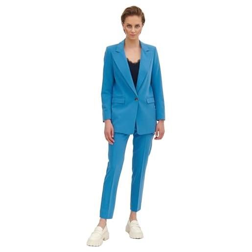 LaRime concept tuta larime dexter blu set di pantaloni eleganti da lavoro, 48 donna