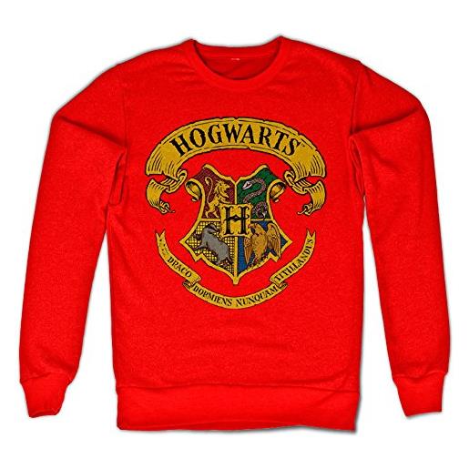 HARRY POTTER licenza ufficiale inked hogwarts crest felpa (rosso) x-large