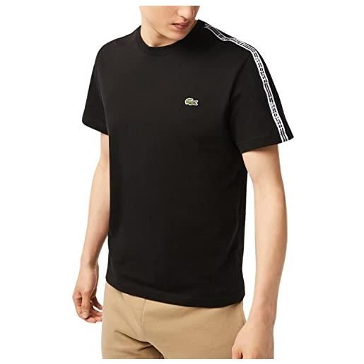 Lacoste th5071 t-shirt e camicia a collo alto, black, xl uomini