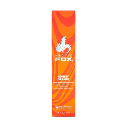 ARCTIC FOX tintura per capelli 100% vegana e cruelty free vibrante semi permanente - sunset orange 165 ml e