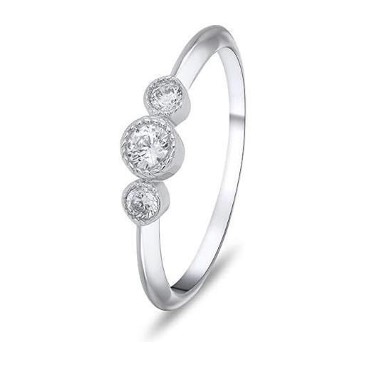 Brilio anello charming silver ring with zircons ri016w - circuit: 50 mm sbs1227-50 marca, estándar, metallo non prezioso, nessuna pietra preziosa