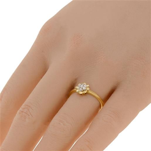 BLISS anello in oro giallo con diamanti ct. 0,03