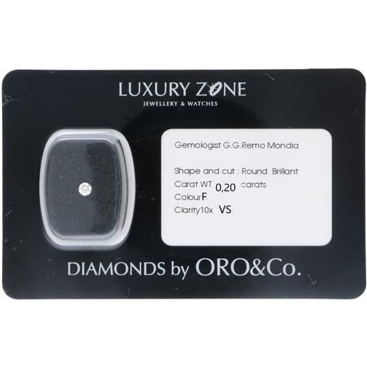 ORO&CO diamante certificato 0,20 ct