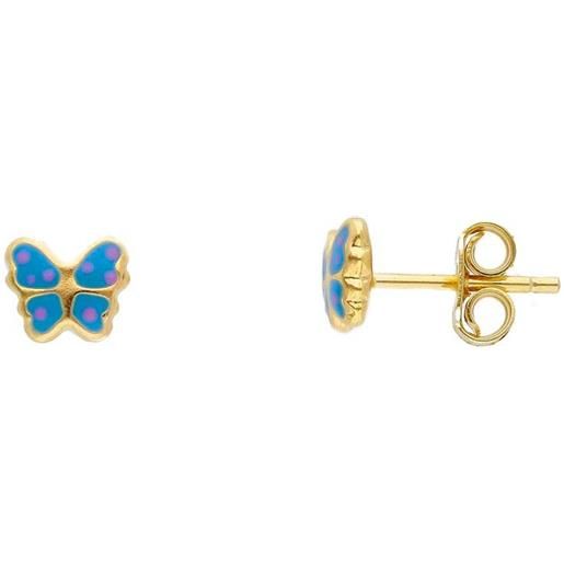 ORO&CO orecchini bimba in oro con farfalle