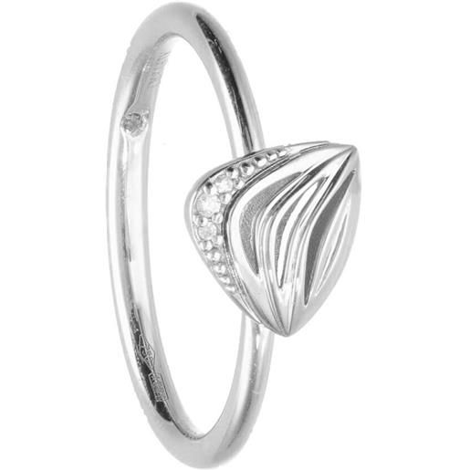 ALFIERI & ST. JOHN anello in oro con pavè di diamanti ct. 0,013