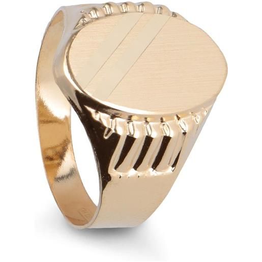 ORO&CO anello chevalier in oro da uomo