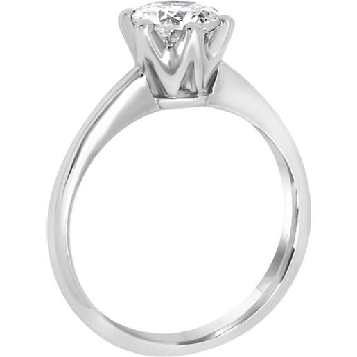ALFIERI & ST. JOHN anello solitario alfieri & st. John in oro bianco con diamante ct. 0,92, colore i, purezza si1. Misura 13