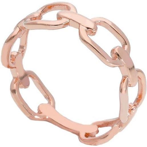 ORO&CO anello maglia in oro rosa