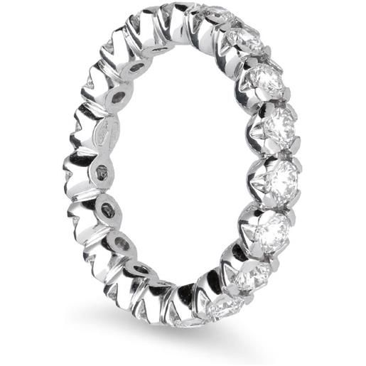 ALFIERI & ST. JOHN anello eternity alfieri & st. John in oro bianco con diamanti ct 1,65 colore g purezza si1 misura 11