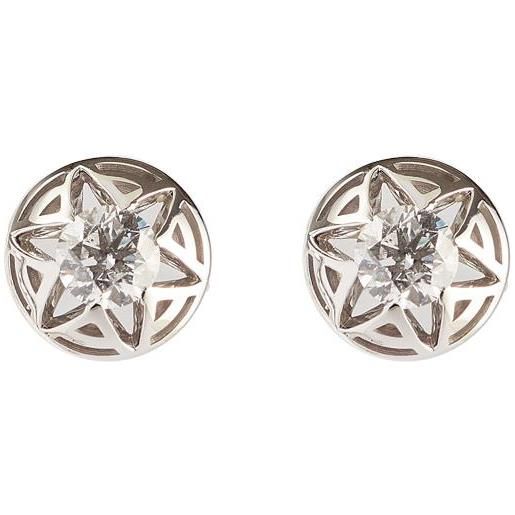 ALFIERI & ST. JOHN orecchini punto luce alfieri & st john in oro bianco con diamanti ct. 0,60 colore g purezza si. 