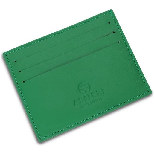 ALFIERI & ST. JOHN porta carte in pelle verde