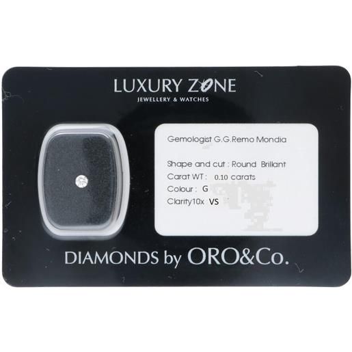 ORO&CO diamante certificato ct 0,1