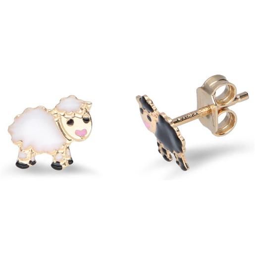 ORO&CO orecchini bimba in oro con pecorelle