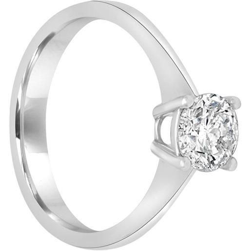 ALFIERI & ST. JOHN anello solitario alfieri & st. John in oro bianco con diamante ct. 0,93, colore g, purezza si1. Misura 16,5. 