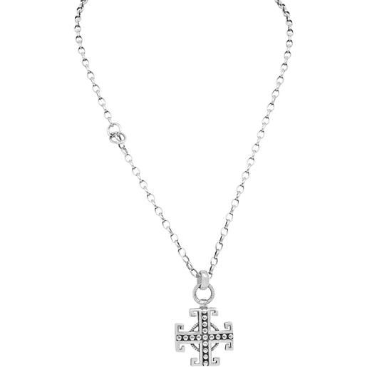 ORO&CO 925 collana da uomo con pendente in argento