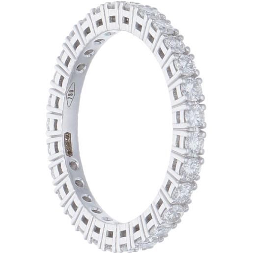 ALFIERI & ST. JOHN anello eternity alfieri & st john in oro bianco con diamanti ct 1,11 colore g purezza si1 misura 12,5