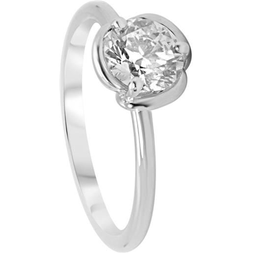 ALFIERI & ST. JOHN anello solitario alfieri & st. John in oro bianco con diamante 1,00 ct, colore h purezza si1. Misura 14