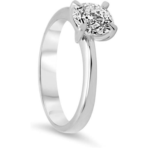 ALFIERI & ST. JOHN anello solitario alfieri & st. John in oro bianco con diamante 1,00 ct, colore h purezza si1. Misura 13