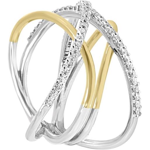 ALFIERI & ST. JOHN anello in oro con diamanti ct. 0,28
