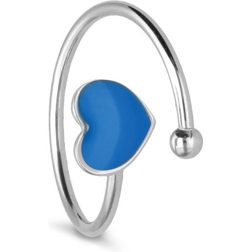 ALFIERI & ST. JOHN 925 anello in argento con cuore blu