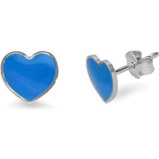 ALFIERI & ST. JOHN 925 orecchini in argento con cuore blu