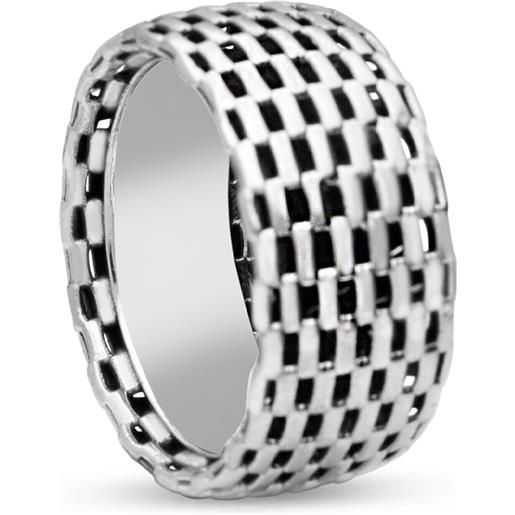 Bracciale Uomo E Donna Treasure Bay In Argento 925 Con Intreccio - Larghezza 10 Mm, Regalo In Scatola - 2