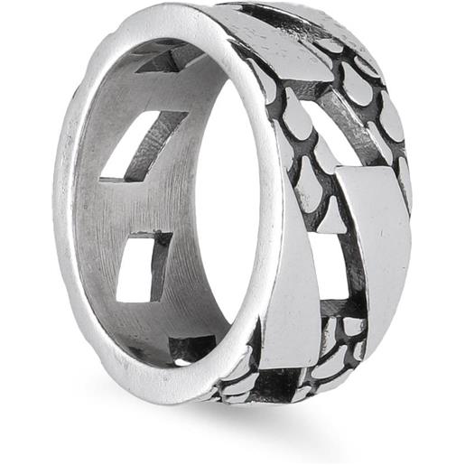 ALFIERI & ST. JOHN 925 anello uomo a fascia in argento