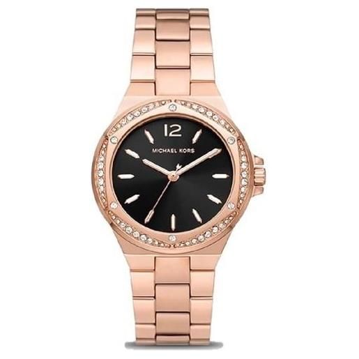 MICHAEL KORS orologio donna in acciaio inossidabile trattamento ip oro rosa cassa 37mm