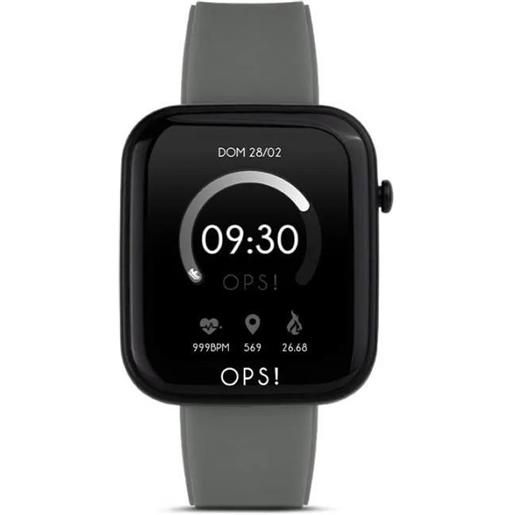 OPS orologio smartwatch active cassa 43mmx38mm con cinturino in silicone grigio