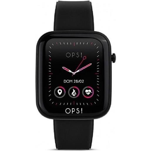 OPS orologio smartwatch active cassa 43mmx38mm con cinturino in silicone nero