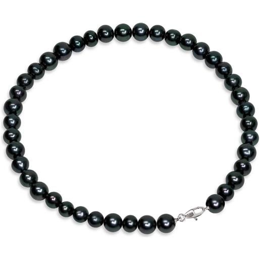 MAYUMI bracciale di perle nere piena perlagione