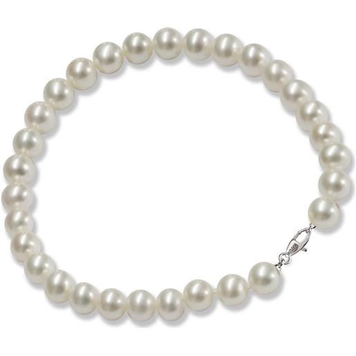 MAYUMI bracciale in argento con perle piena perlagione