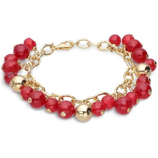 TOSCANA BY ETRUSCA bracciale con perle rosse