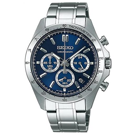 Seiko sbtr011 spirit orologio da polso al quarzo cronografo spedito dal giappone, blu, cronografo
