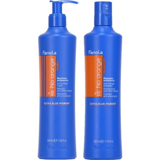 Fanola kit no orange shampoo 350ml + mask 350ml