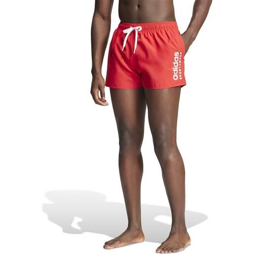 Costume da bagno uomo adidas mini shorts pantaloncini ess l clx vsl rosso ir6224