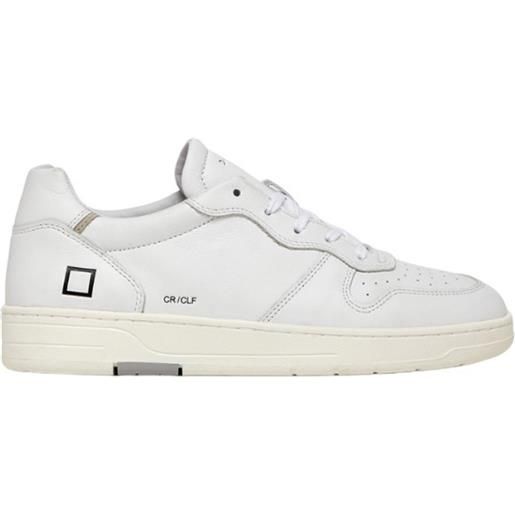 D.A.T.E. sneakers court calf date - m997-cr-ca-wh - bianco