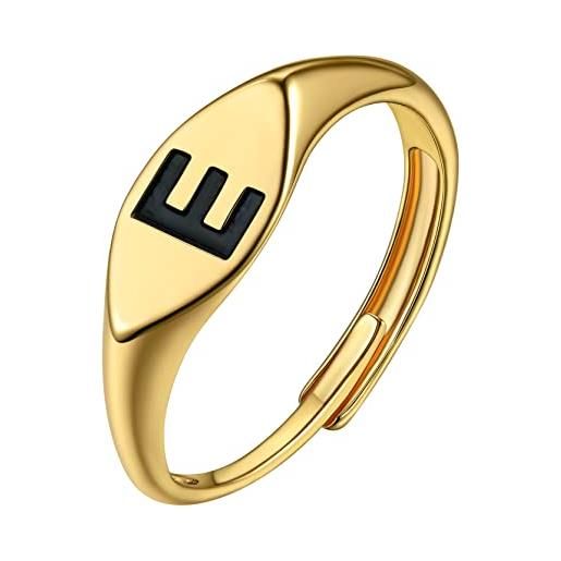 GOLDCHIC JEWELRY iniziale e harry anello, oro placcato lettera anello alfabeto gioielli regali per le donne ragazze