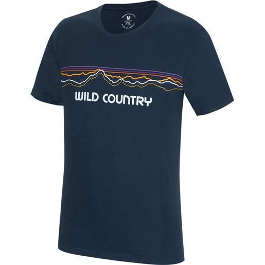 Wild Country - t-shirt in cotone biologico - stamina m t-shirt navy per uomo in cotone - taglia s, m, l, xl - blu navy