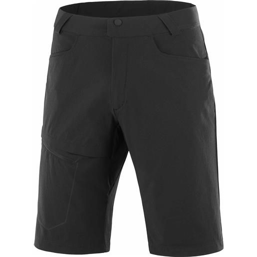 Salomon - shorts versatili - wayfarer shorts m deep black per uomo in pelle - taglia 38 fr, 40 fr, 42 fr, 44 fr, 46 fr - nero