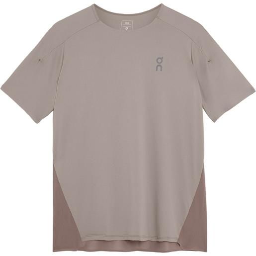 On - t-shirt da running - performance-t m cinder ash per uomo in pelle - taglia s, m, l, xl - grigio