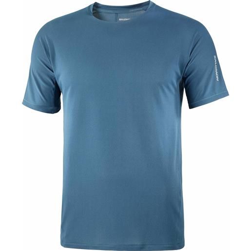 Salomon - maglietta a maniche corte ultraleggera - sense aero ss tee m deep dive per uomo - taglia s, m, l, xl - blu navy