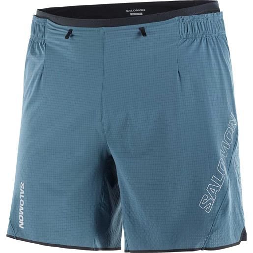 Salomon - shorts tecnici leggeri - sense aero 7'' shorts m deep dive per uomo - taglia s, m, l, xl - blu