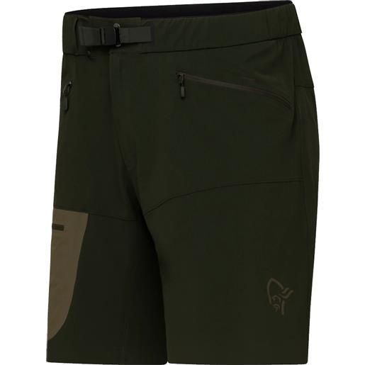 Norrona - shorts leggeri e versatili - falketind flex1 light shorts m's rosin per uomo in softshell - taglia s, m, l, xl - kaki