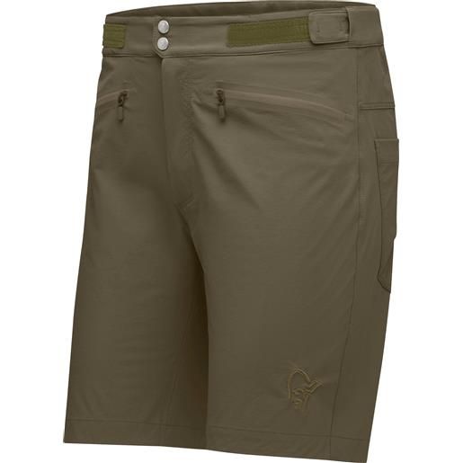 Norrona - shorts softshell - femund flex1 lightweight shorts m's olive night per uomo in softshell - taglia s, m, l, xl - kaki