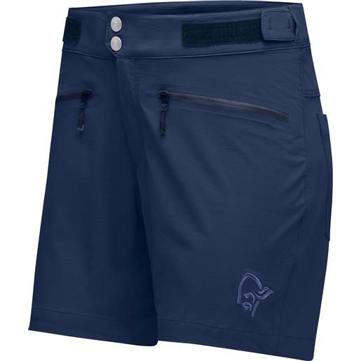 Norrona - shorts softshell - femund flex1 lightweight shorts w's indigo night blue per donne in softshell - taglia xs, s, m, l