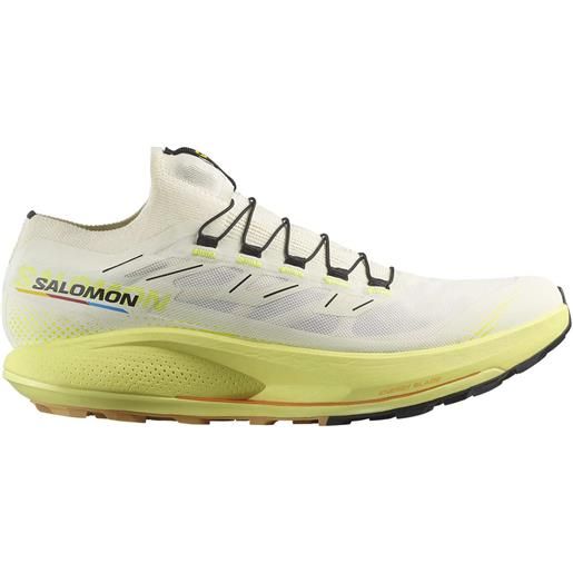 Salomon - scarpe da trail running - pulsar trail pro 2 vanilla ice/sunny lime/black per uomo - taglia 7 uk, 7,5 uk, 8 uk, 8,5 uk, 9 uk, 9,5 uk, 11 uk - giallo