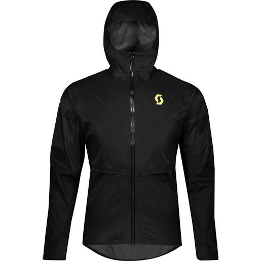 Scott - giacca trail- running - sco jacket m's rc run wp black/yellow per uomo - taglia s, m, l, xl - nero