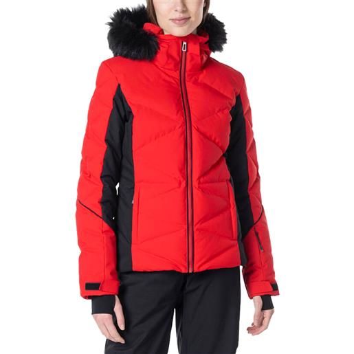 Rossignol - giacca da sci isolante - w staci jkt sports red per donne - taglia s - rosso