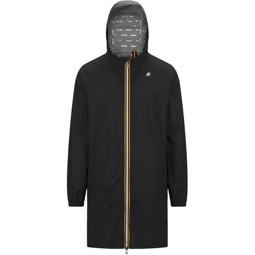 K-Way - giacca a vento impermeabile - thomas eco stretch dot v black pure per uomo in poliestere riciclato - taglia s, m, l, xl - nero